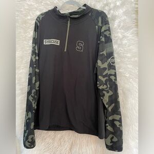 Syracuse Orange Colosseum OHT Military Appreciation Take Flight Raglan 1/4 Zip